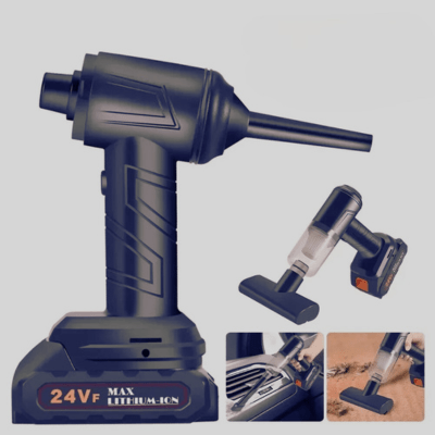 Aspirateur sans fil pour voiture silencieux avec batterie amovible, fonction souffleur et accessoires