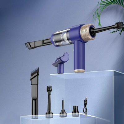 aspirateur sans fil puissant voiture bleu