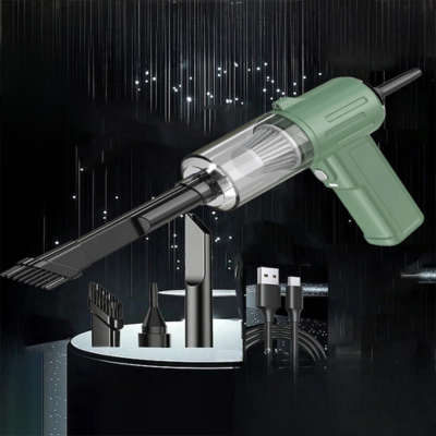 aspirateur voiture portable vert sans fil