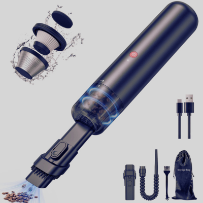 aspirateur voiture sans fil puissant noir accessoires