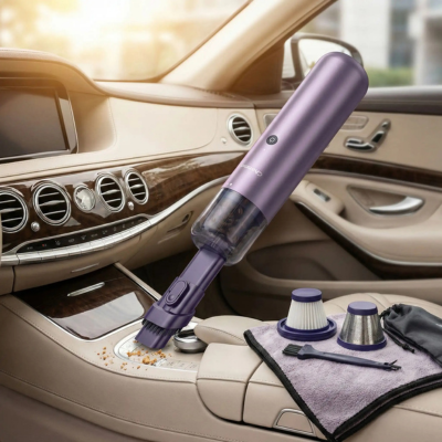 aspirateur voiture sans fil puissant violet super