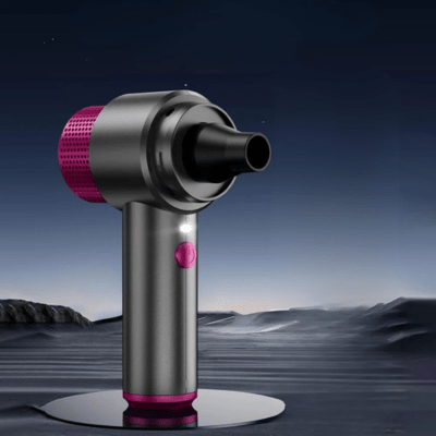 aspirateur voiture puissant compact exposé sur stand