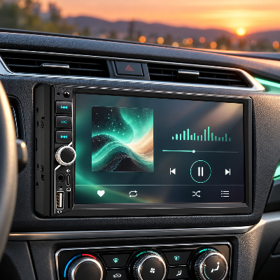 Autoradio double DIN — musique