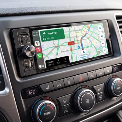 Autoradio CarPlay sans fil Serenity avec navigation GPS et bouton rotatif