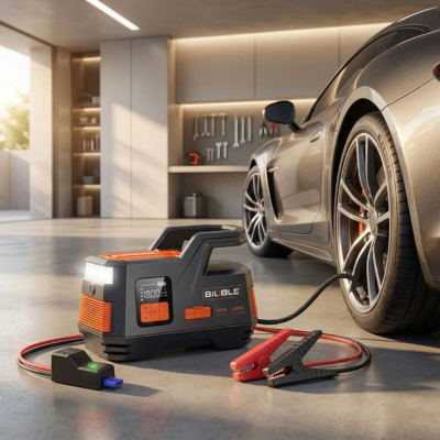 batterie booster voiture gonfle pneu avec précision