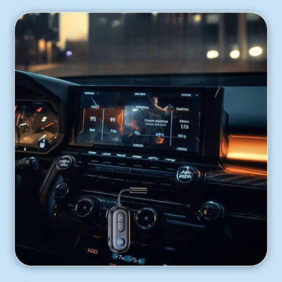 bluetooth transmetteur fm branche facilement sur tableau de bord