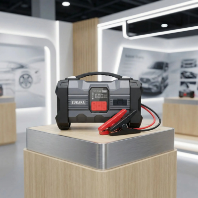 booster batterie action expose sur stand