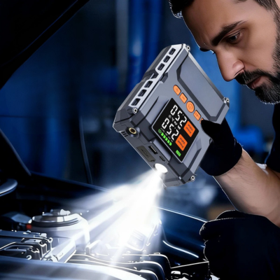 booster batterie ultra puissant lumière led