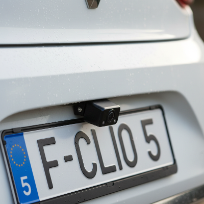 Caméra recul Clio 5 - plaque