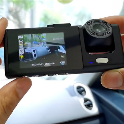 Cam voiture écran intégré avec mode parking et détection mouvement