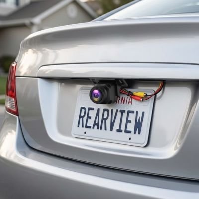 Camera de recul de voiture grise
