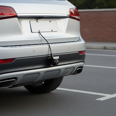 Caméra de recul pour voiture grise