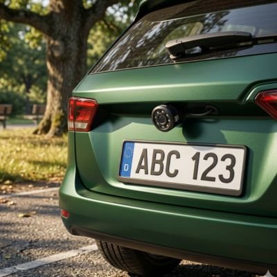 Camera de recul voiture verte