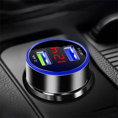 chargeur allume cigare rapide lumière bleu