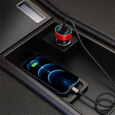 chargeur allume cigare rapide rouge