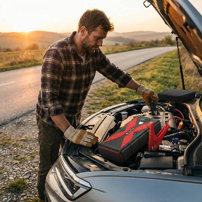 chargeur booster batterie action depanage