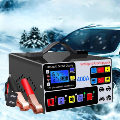 chargeur de batteries de voiture situation difficile meme si il y a la neige