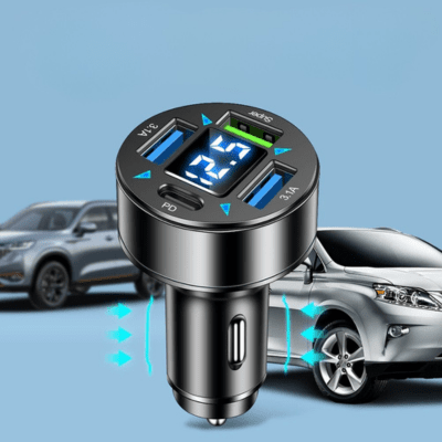 CHARGEUR TELEPHONE VOITURE | Quattro 66W - Venirautomobile.com