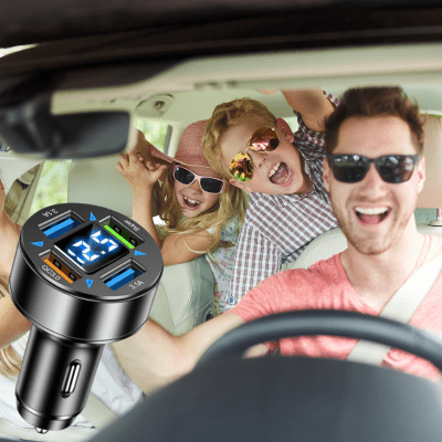 CHARGEUR TELEPHONE VOITURE | Quattro 66W - Venirautomobile.com