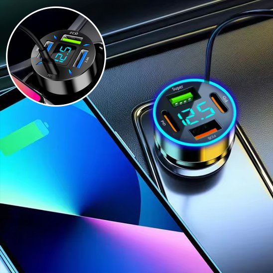 chargeur usb allume cigare charge multiple