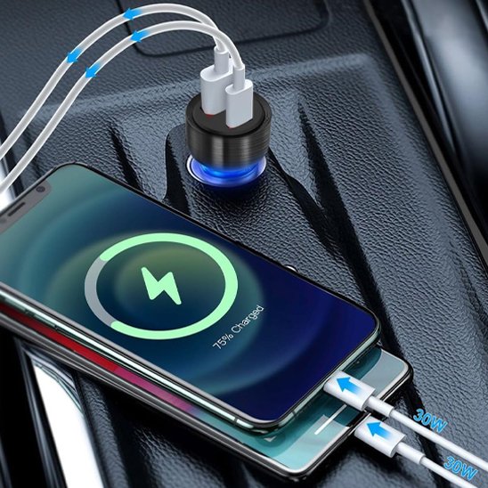 chargeur usb allume cigare charge rapide sans dégats