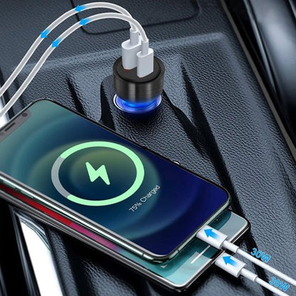 chargeur usb allume cigare charge rapide sans dégats