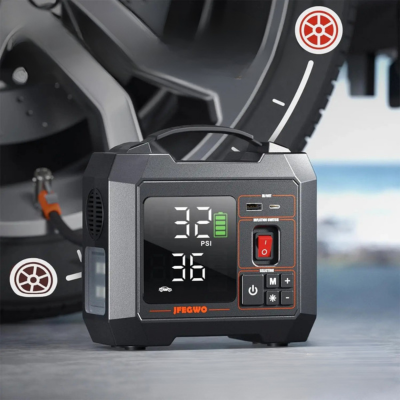 compresseur d air portatif mise en action gonflage ultra rapide