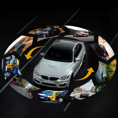 dashcam voiture 360 | Double Vision 1080P