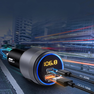 frequence bluetooth voiture charge rapide deux appareil