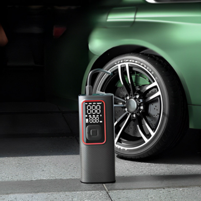 gonfleur pneu voiture pratique sur pneu voiture verte