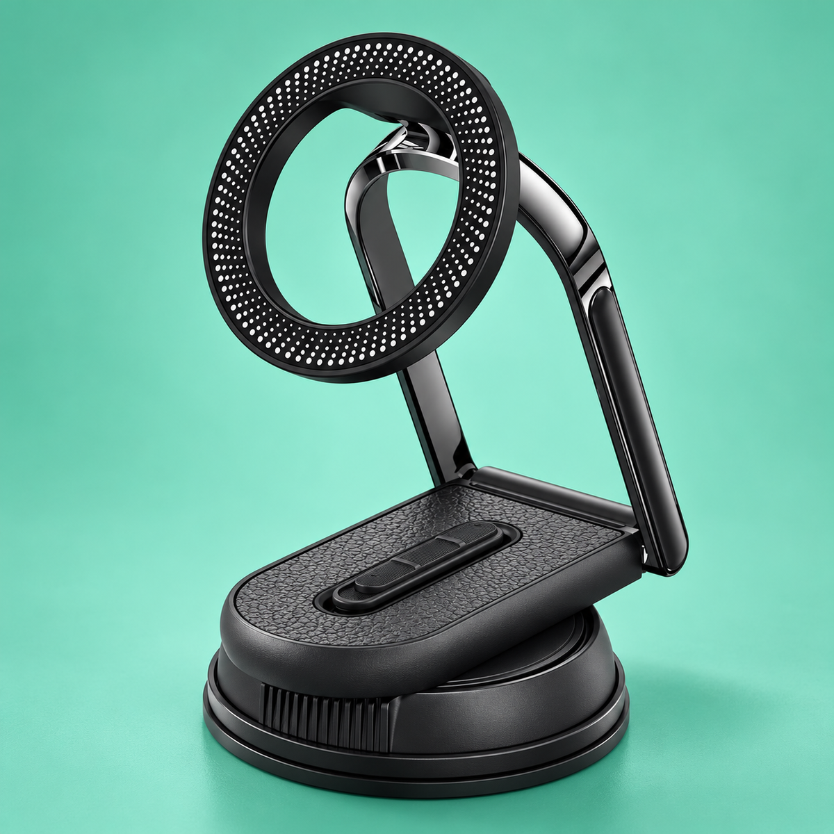 Support magnétique MagFix360 sur fond vert menthe