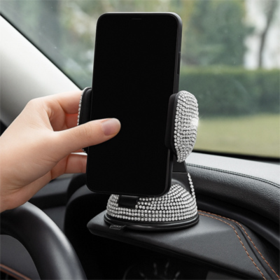 support de telephone pour voiture blanc