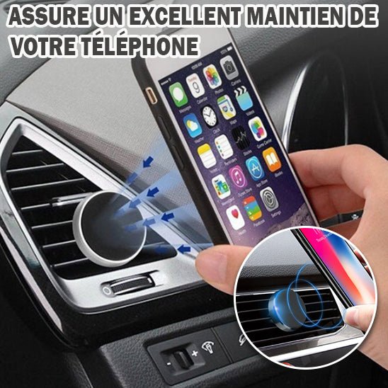 SUPPORT MAGNETIQUE TELEPHONE VOITURE - Venirautomobile.com