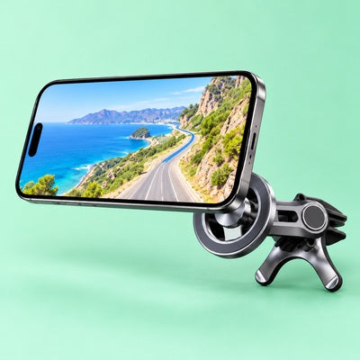 Support magnétique téléphone voiture avec smartphone orientable à 360°