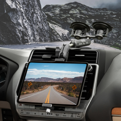 support pour tablette voiture double venteuse