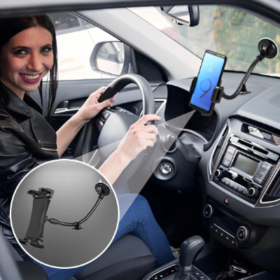 support tablette voiture conducteur heureuse