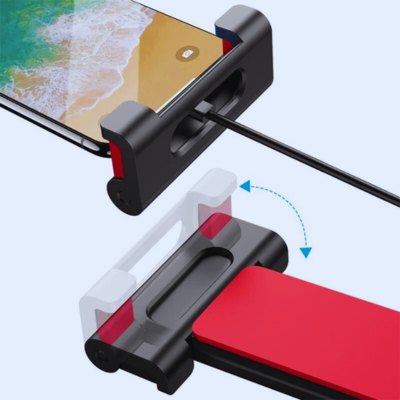 support tablette voiture laisse passer cable charge
