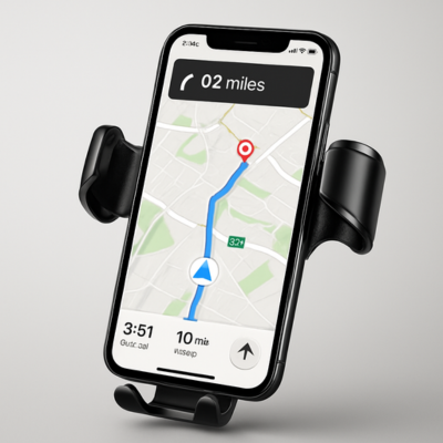 support telephone voiture avec gps dessus