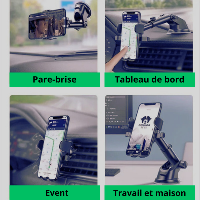 Support Téléphone Voiture | Ultra-Sécurisé