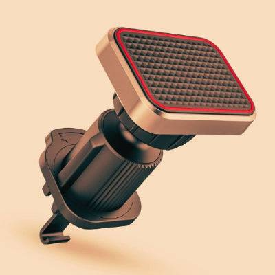 support telephone voiture magnetique fort ROUGE