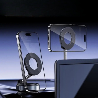 support telephone voiture magnetique position horizontal vertical
