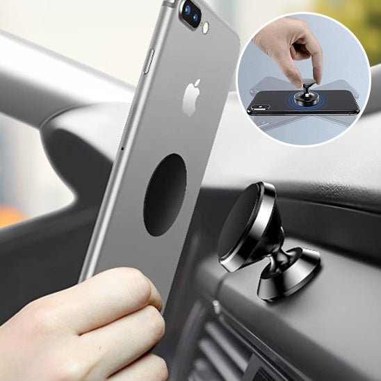 SUPPORT TELEPHONE VOITURE MAGNETIQUE | ROTATIF - Venirautomobile.com