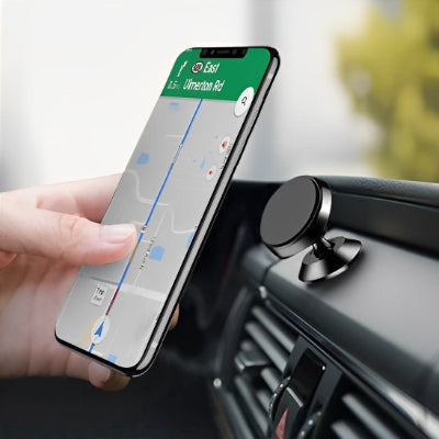 support telephone voiture magnetique rotatif maps