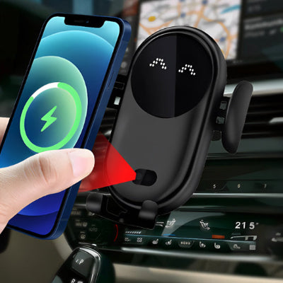 pas besoin de brancher votre telephone avec un cable pour le recharger avec ce support telephone voiture noir