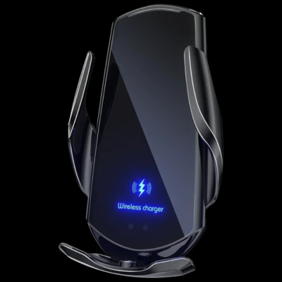 support telephone voiture noir