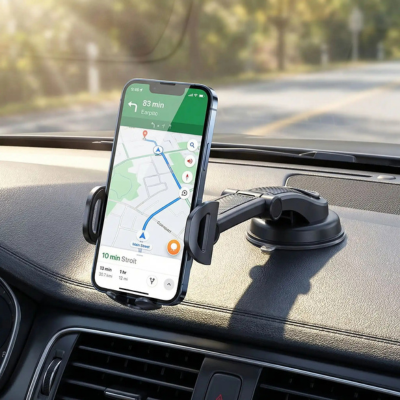 support telephone voiture pose sur tableau de bord