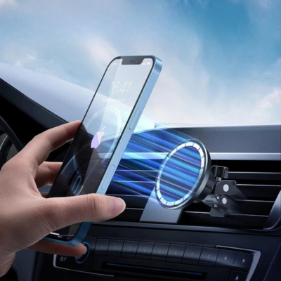 support voiture magnetique avec seule main