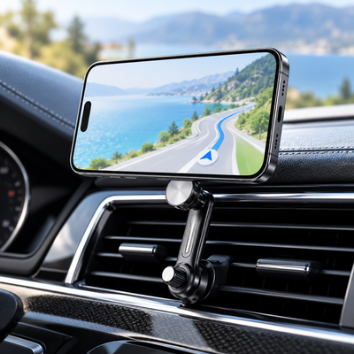 MagFix360 avec téléphone et GPS en paysage