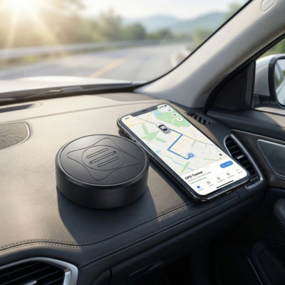 traceur gps pour voiture sur tableau de bord