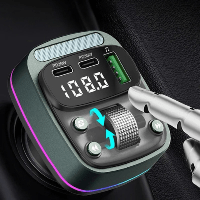 Transmetteur FM Bluetooth Voiture | Multifonction - Venirautomobile.com